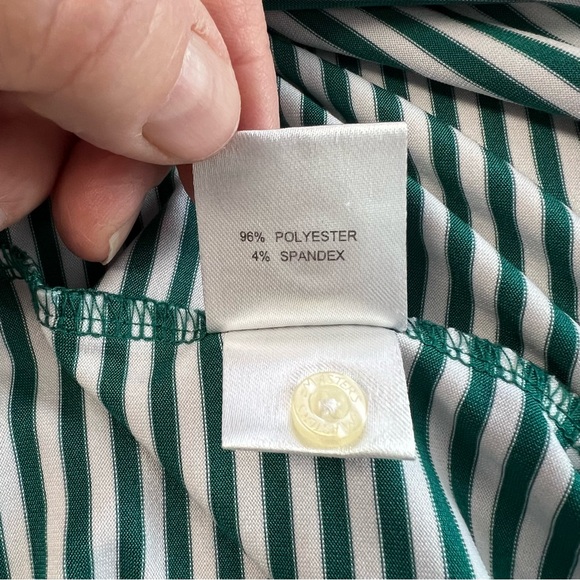 Master’s Kids Classic Green Striped Polo Shirt in Boy’s Size 12-14. EUC - Picture 8 of 8